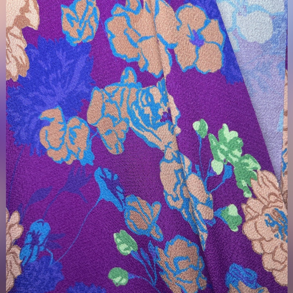 Smythe Twist Dress in Violet Floral Size Medium New - Picture 8 of 8